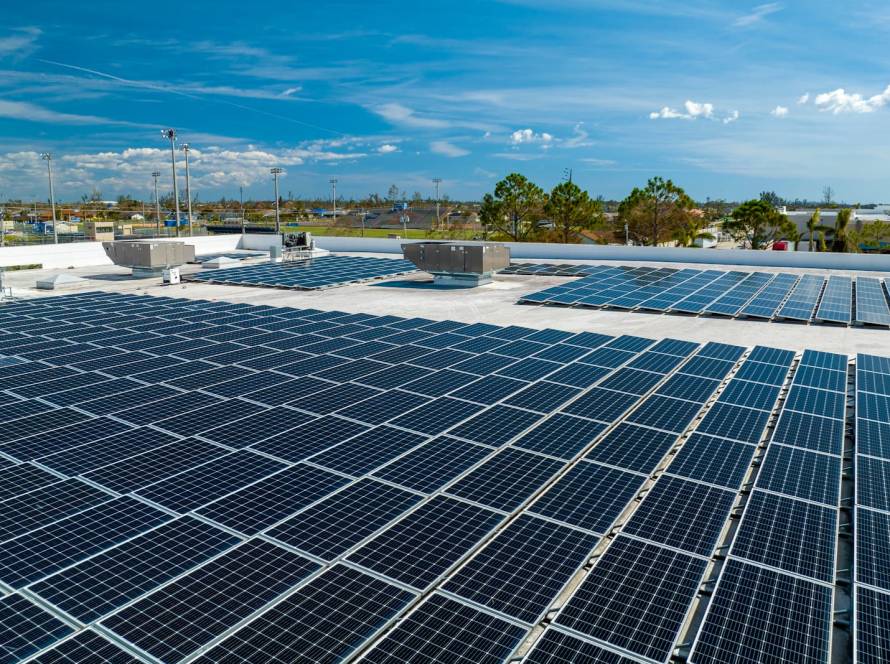 commercial solar panel installation