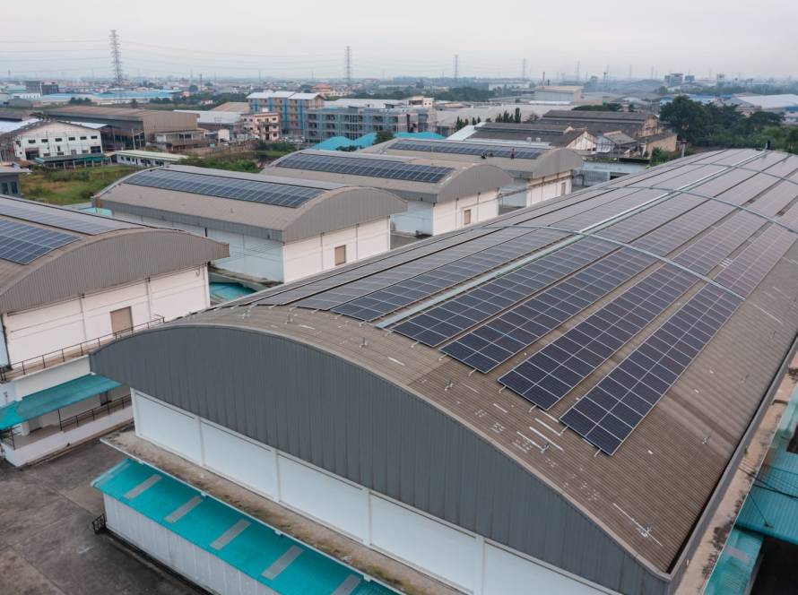 commercial solar for logistics warehouses