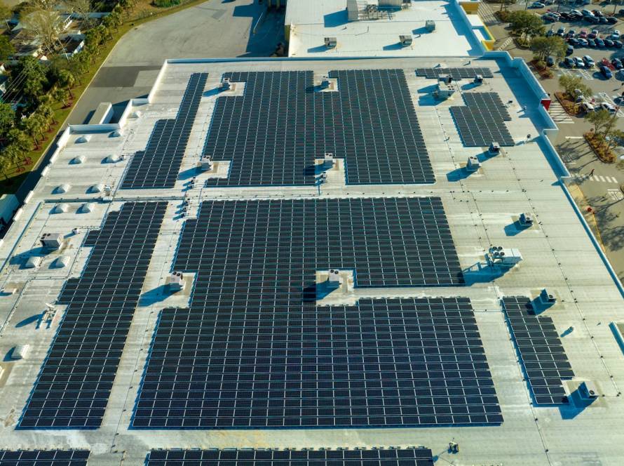 commercial solar for shopping malls