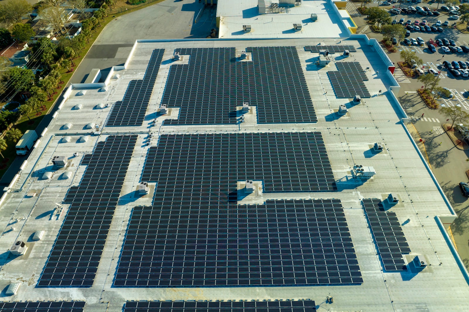 commercial solar for shopping malls