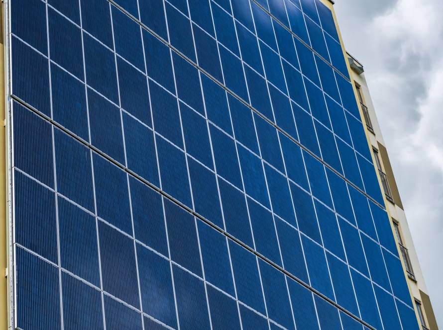 commercial solar system for an office building